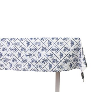 Linen & More Delfts blauw Tafelkleed Textiel 140x240cm