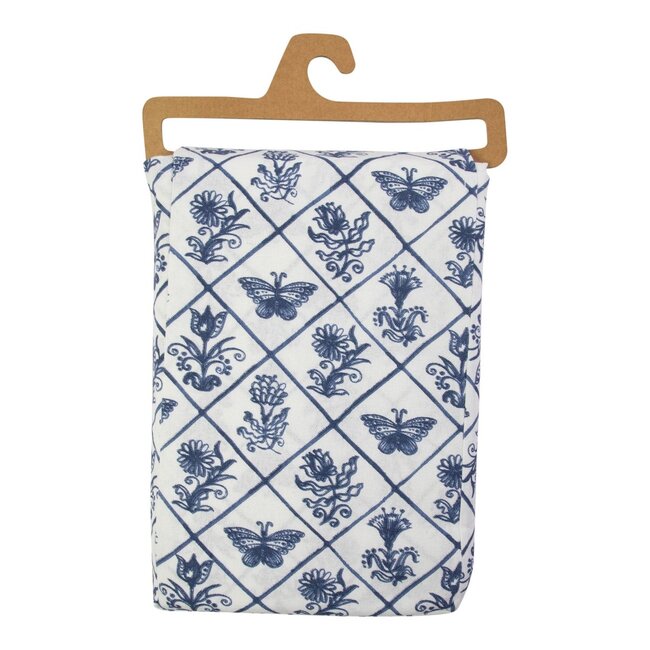 Linen & More Delfts blauw Tafelkleed Textiel 140x240cm