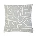 Linen & More Roy chenille jaquard kussen lichtgrijs 45x45cm