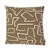 Linen & More Roy chenille jaquard kussen taupe 45x45cm