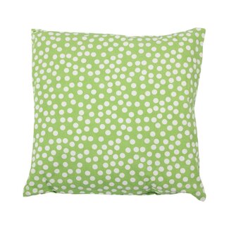 Linen & More Allover Dots green cushion 45x45 cm