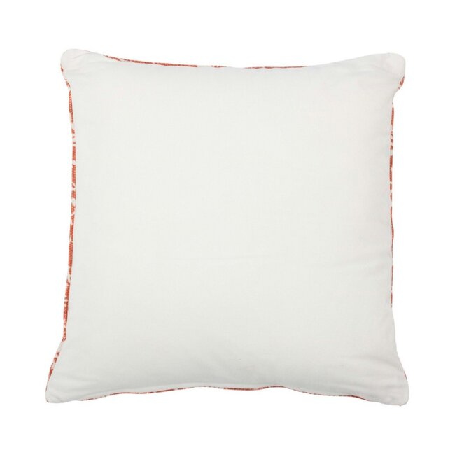 Linen & More Bloementuin oranje kussen 45x45 cm