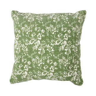 Linen & More Flower garden peppermint green cushion 45x45 cm