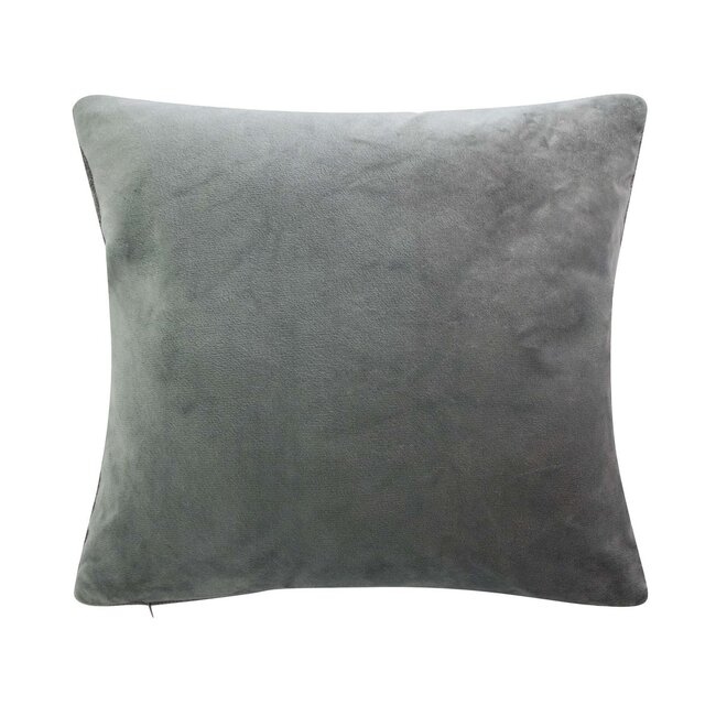 Linen & More Knitted Rudolf 2 kussen grijs 40x40cm