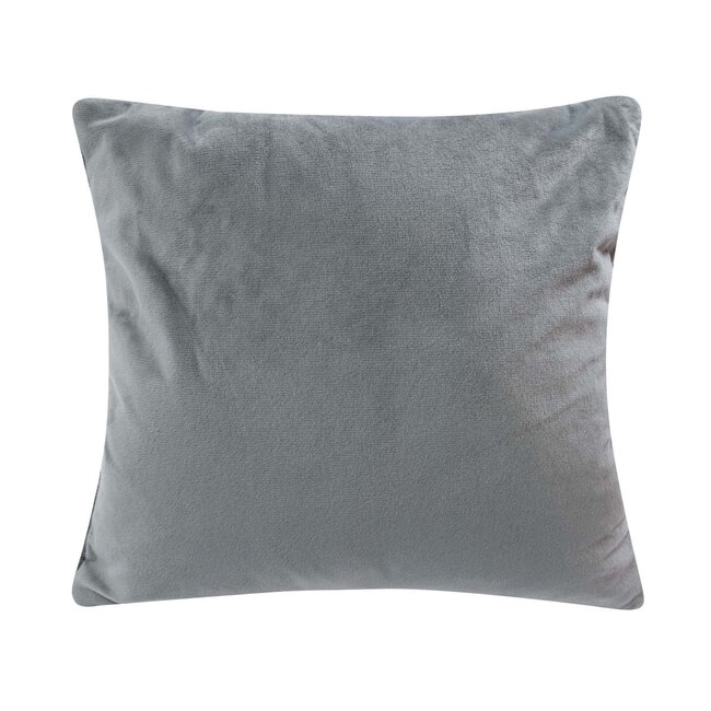 Linen & More Knitted Rudolf kussen grijs 40x40cm