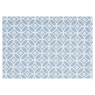 Linen & More Crossed Circles Placemat ashley blauw 35x50cm