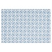Linen & More Crossed Circles Placemat ashley blauw 35x50cm