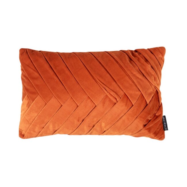 Linen & More Folded rust Cushion cover 30 x 50 cm