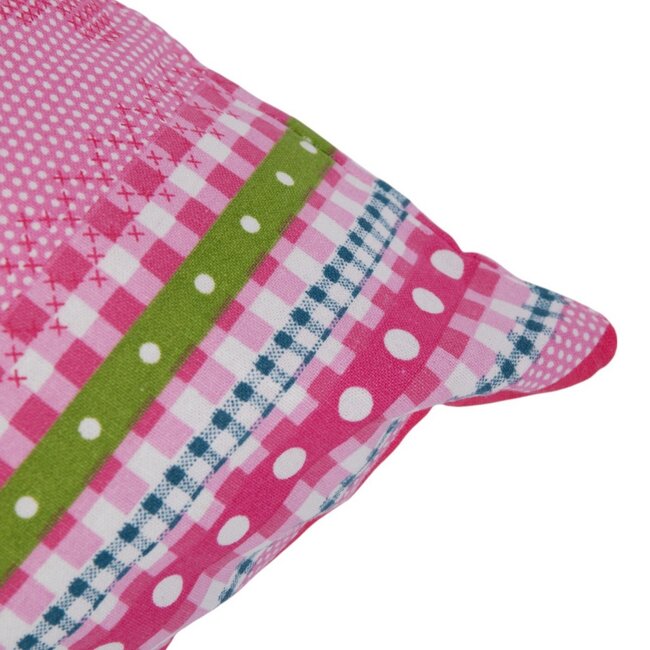 Linen & More Kussen Lisa roze 50x50cm