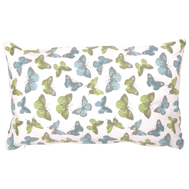 Linen & More Butterfly  kussen multicolor 30x50cm