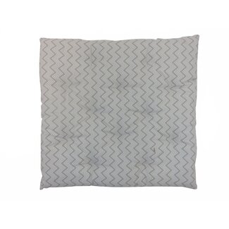 Linen & More Fine Zigzag stoelkussen taupe 40x40cm+5cm