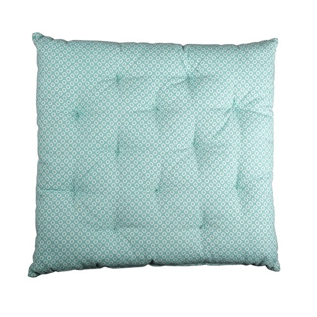 Linen & More Little Diamond stoelkussen blauw 40x40cm+5cm
