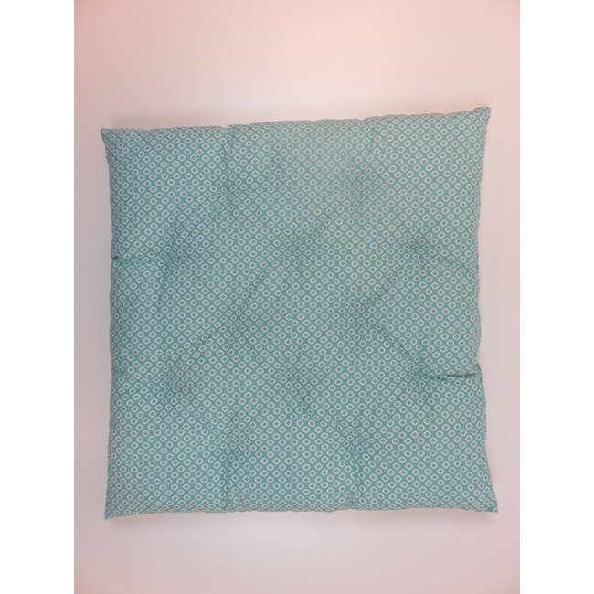 Linen & More Little Diamond stoelkussen blauw 40x40cm+5cm