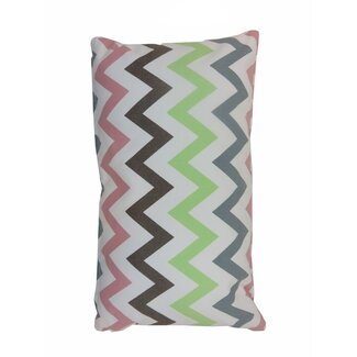 Linen & More Multi Zigzag kussen multicolor 30x50cm