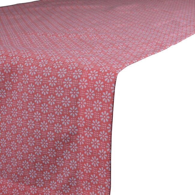 Linen & More Daisy Tafelloper Peach 50x140cm