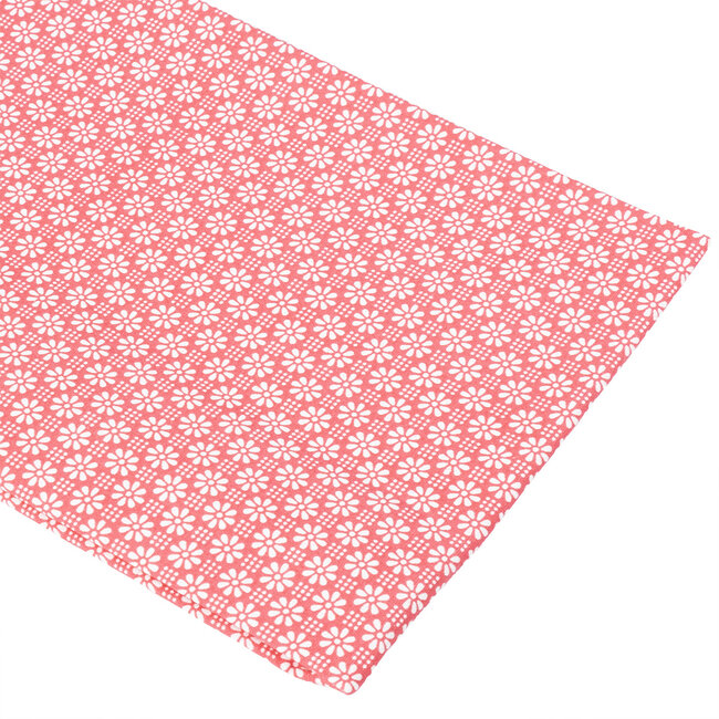Linen & More Daisy Tafelloper Strawberry 50x140cm