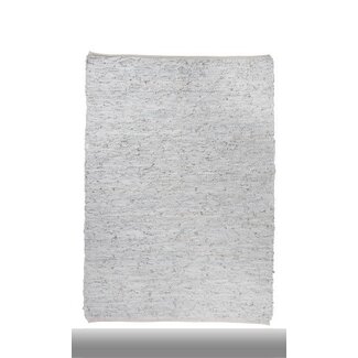 Linen & More Woven Leather vloerkleed grijs 130x170cm