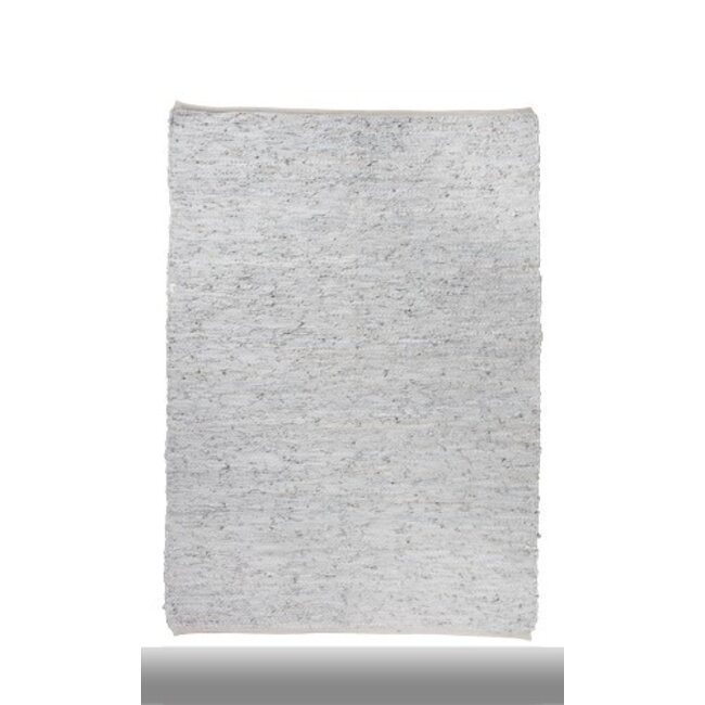 Linen & More Woven Leather vloerkleed grijs 130x170cm