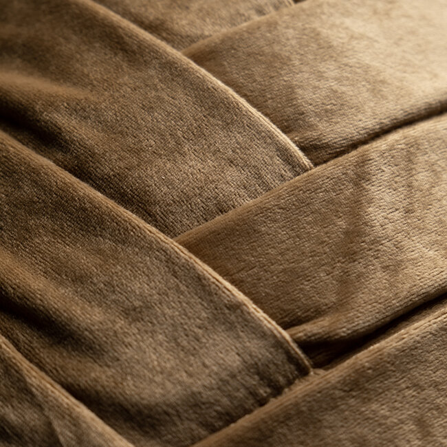 Linen & More Folded kussen goud 30x50cm
