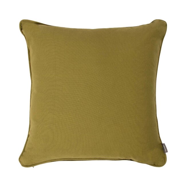 Linen & More Solid kussen groen 45x45cm