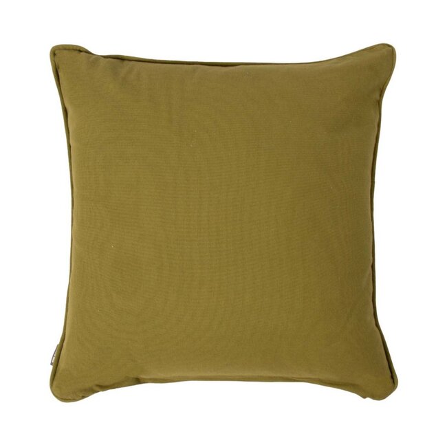 Linen & More Solid kussen groen 45x45cm