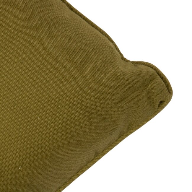Linen & More Solid kussen groen 45x45cm