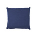 Linen & More Solid kussen blauw 45x45cm