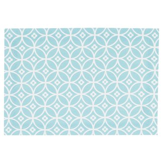 Linen & More Crossed Circles Placemat nile blauw 35x50cm