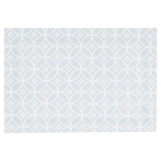 Linen & More Crossed Circles Placemat lichtest grijs 35x50cm