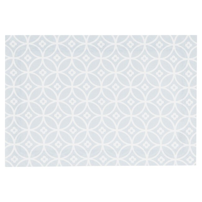Linen & More Crossed Circles Placemat lichtest grijs 35x50cm