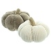 Dream-Living Rib Decoratie Pompoenen – Set van 2 - 23x19 cm  -  20x16 cm
