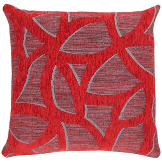 Linen & More Zaragoza kussen rood 45x45cm