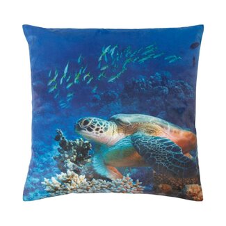 Linen & More Photoprint kussen multicolor 45x45cm