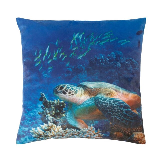 Linen & More Photoprint kussen multicolor 45x45cm