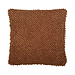 Linen & More Jumbo Dots kussen roodbruin 45x45cm