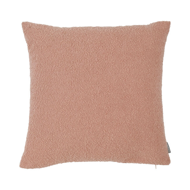 Linen & More King Bouclé kussen roze 45x45cm