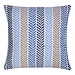 Linen & More Molly Kussen zig zag blauw 45x45cm