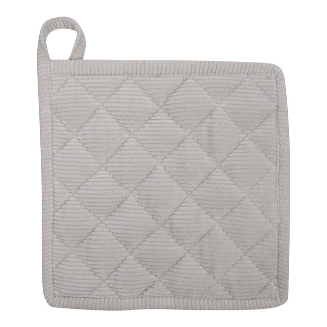 Linen & More Corduroy pannenlap beige 20x20cm