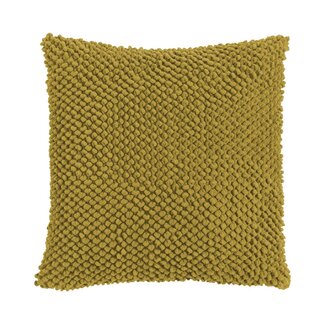 Linen & More Jumbo dots dark khaki cushion 45x45 cm