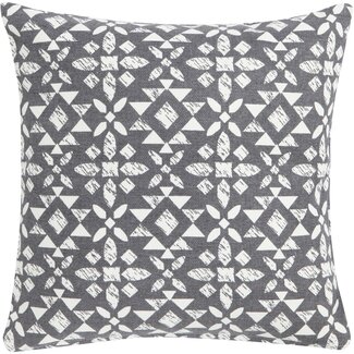 Linen & More Happy Cuba kussen grijs 45x45cm