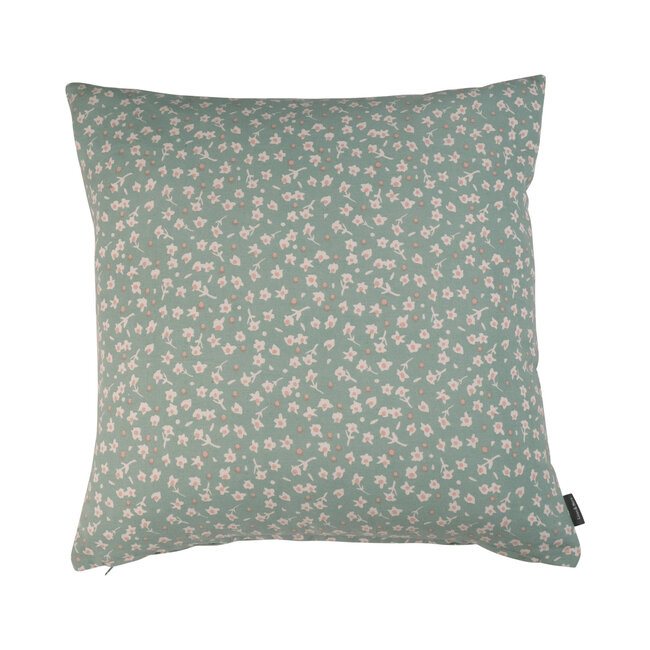 Linen & More Libby kussen groen 45x45cm