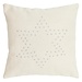 Linen & More Stud Star On Felt kussen gebroken wit 45x45cm
