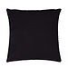 Linen & More Uneven Stitching kussen zwart 50x50cm