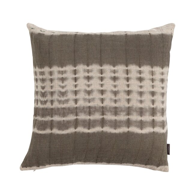 Linen & More Tara Tye&Dye kussen groen 45x45cm