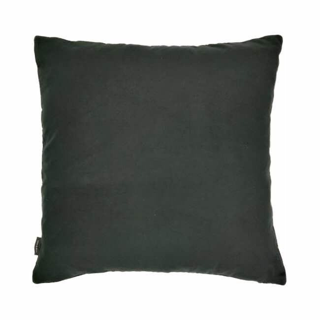 Linen & More Kantha Slub kussen groen 45x45cm