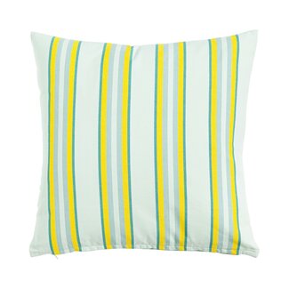 Linen & More Multi Stripe kussen groen 45x45cm