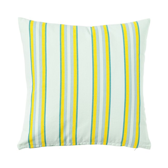 Linen & More Multi Stripe kussen groen 45x45cm
