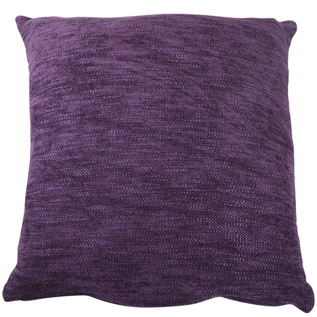 Linen & More Coco Chenille kussen paars 45x45cm