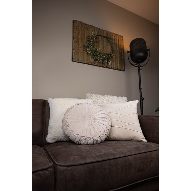 Linen & More Portland kussen gebroken wit 45x45cm