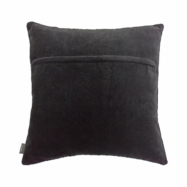 Linen & More Rose Embroidery kussen zwart 45x45cm